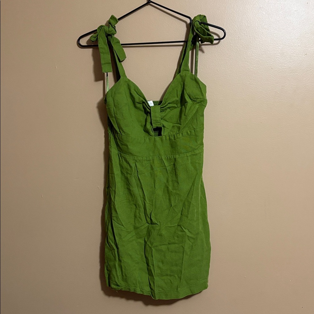 Chic Green Mini Dress